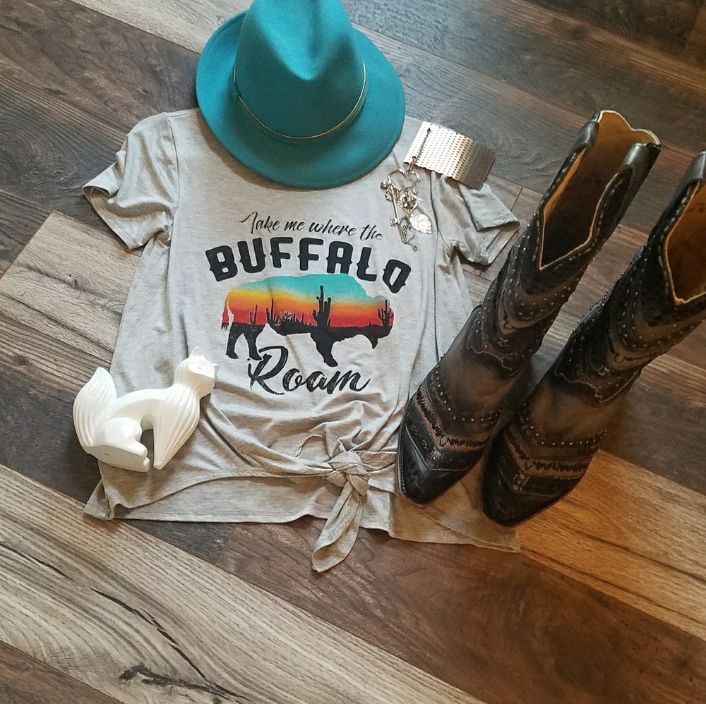 Western tie front graphic